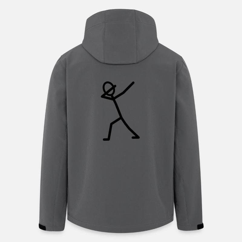 DAB DÄB Jubel Geschenkidee - Recycelte Männer Softshell-Jacke von Stanley/Stella - Anthrazit