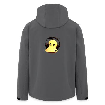 Jaques Raupé Ente - Recycelte Männer Softshell-Jacke von Stanley/Stella - Anthrazit - Hinten - AI Model Male 185 light (185cm)