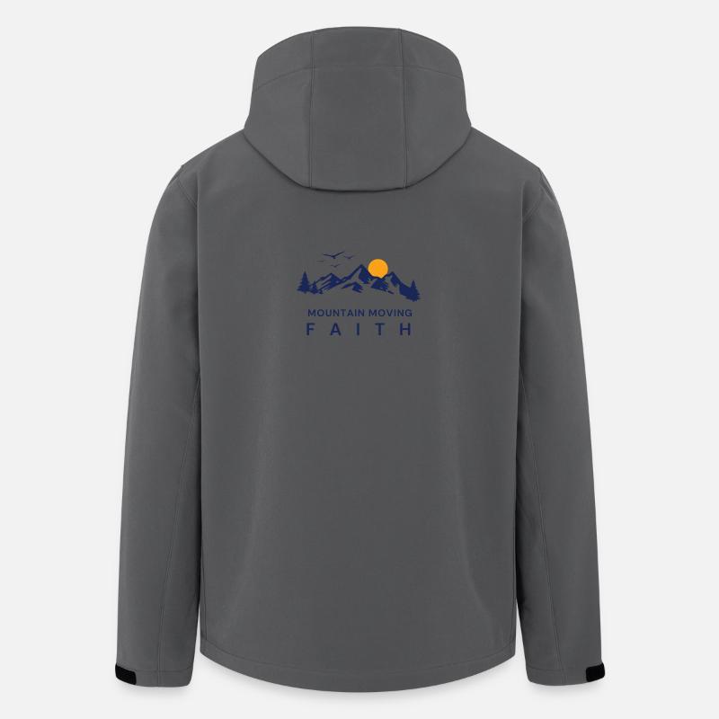 Berg versetzender Glaube. - Recycelte Männer Softshell-Jacke von Stanley/Stella - Anthrazit