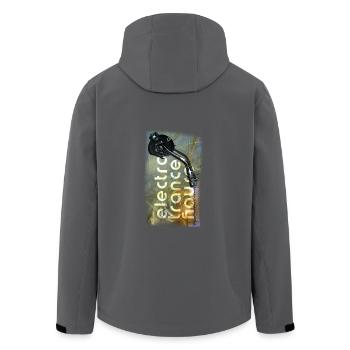 electro trance house - Recycelte Männer Softshell-Jacke von Stanley/Stella - Anthrazit - Hinten - AI Model Male 185 light (185cm)