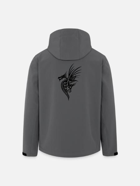 Dragon, dragon, imaginaire - Veste softshell homme en polyester recyclé Stanley/Stella - charbon