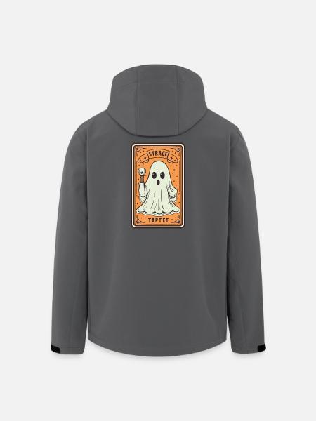Tarot Card Ghost with Stick - Men’s Recycled Softshell Jacket by Stanley/Stella - anthracite
