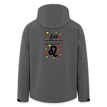 Leo Leo Zodiac Sign - Men’s Recycled Softshell Jacket by Stanley/Stella - anthracite - Back - AI Model Male 185 light (185cm)