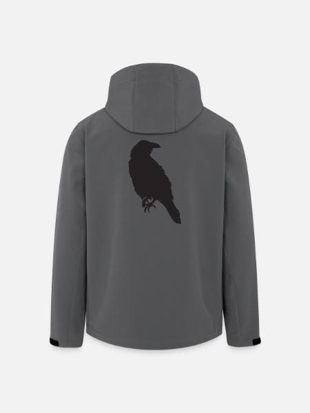 Crow III - Veste softshell homme en polyester recyclé Stanley/Stella - charbon