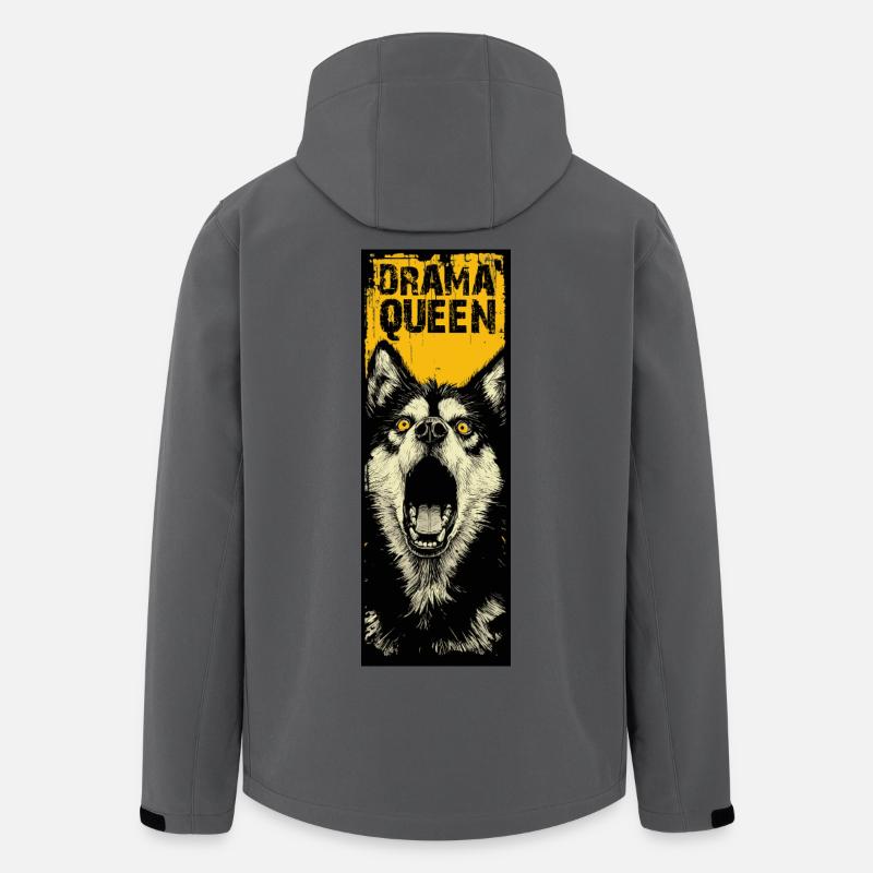 Husky mit Attitude - Recycelte Männer Softshell-Jacke von Stanley/Stella - Anthrazit