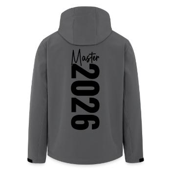 Master 2026 - Recycelte Männer Softshell-Jacke von Stanley/Stella - Anthrazit - Hinten - AI Model Male 185 light (185cm)