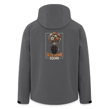Seed Planting Future - Recycelte Männer Softshell-Jacke von Stanley/Stella - Anthrazit - Hinten - AI Model Male 185 light (185cm)