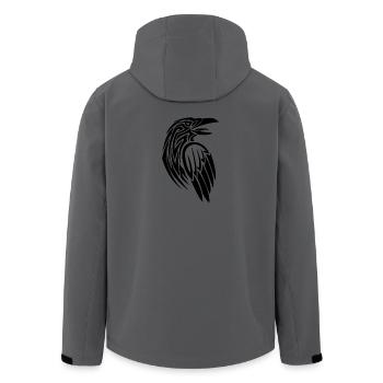 Viking Raven - Recycelte Männer Softshell-Jacke von Stanley/Stella - Anthrazit - Hinten - AI Model Male 185 light (185cm)