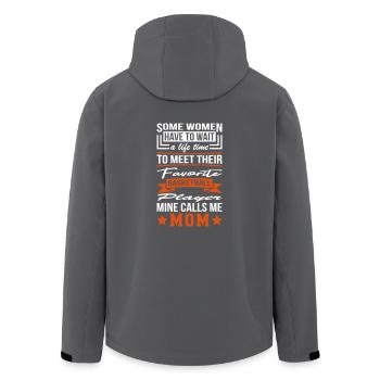 Some Women Basketball Player Mom - Recycelte Männer Softshell-Jacke von Stanley/Stella - Anthrazit - Hinten - AI Model Male 185 light (185cm)