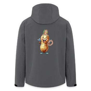 Erdnuss Wilder Westen Kind Kinder Erdnüsse Nuss - Recycelte Männer Softshell-Jacke von Stanley/Stella - Anthrazit - Hinten - AI Model Male 185 light (185cm)