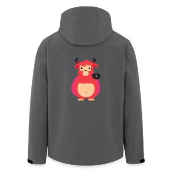 lustiges Monster für Kinder - Recycelte Männer Softshell-Jacke von Stanley/Stella - Anthrazit - Hinten - AI Model Male 185 light (185cm)