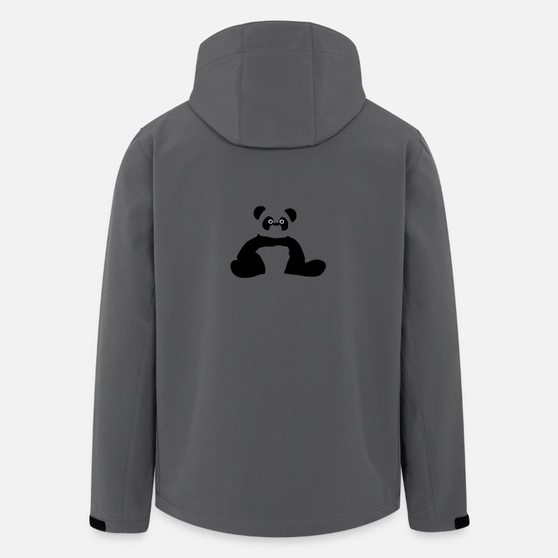 Panda panda bear - Men’s Recycled Softshell Jacket by Stanley/Stella - anthracite