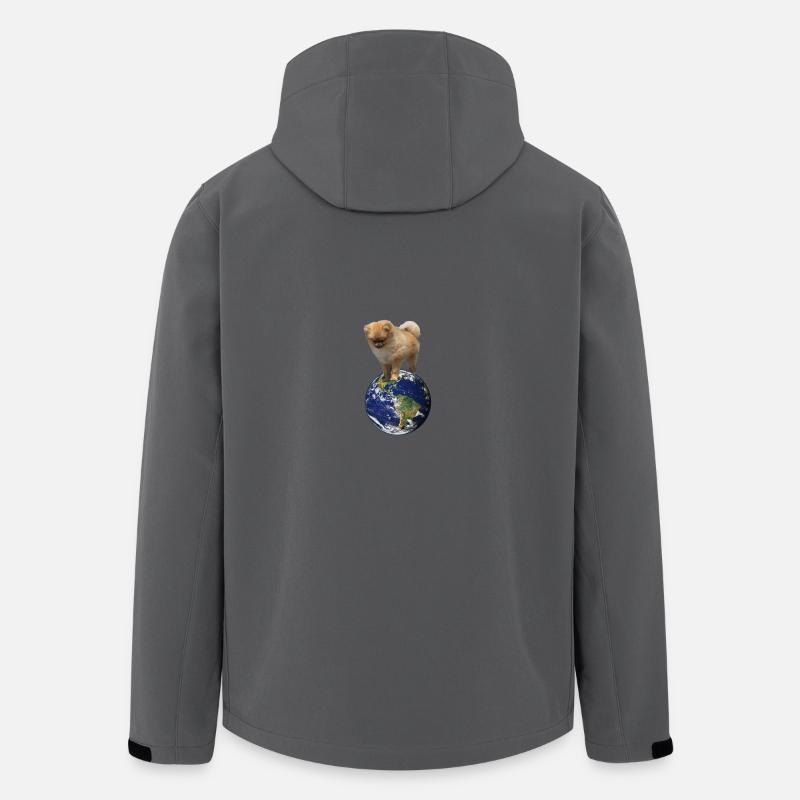 Mon monde - Veste softshell homme en polyester recyclé Stanley/Stella - charbon