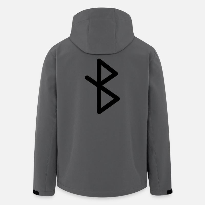 Heilung Wikingerrunen HEILUNG - Recycelte Männer Softshell-Jacke von Stanley/Stella - Anthrazit