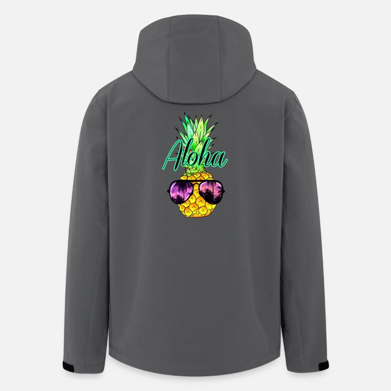 Pineapple Aloha - Men’s Recycled Softshell Jacket by Stanley/Stella - anthracite