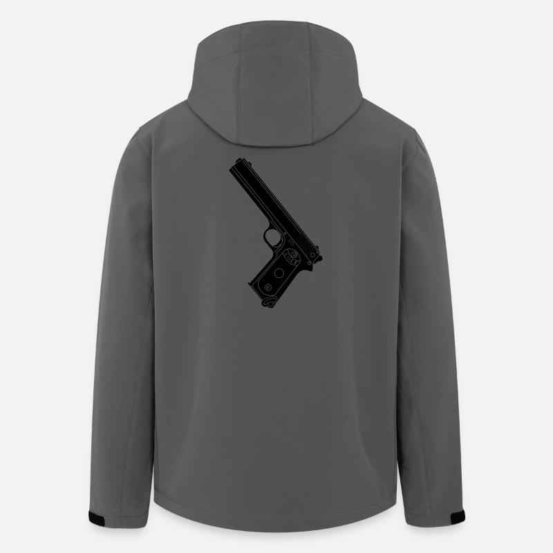 Militärpistole 38 Colt - Recycelte Männer Softshell-Jacke von Stanley/Stella - Anthrazit