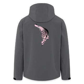 Dance of the Dragon - Men’s Recycled Softshell Jacket by Stanley/Stella - anthracite - Back - AI Model Male 185 light (185cm)