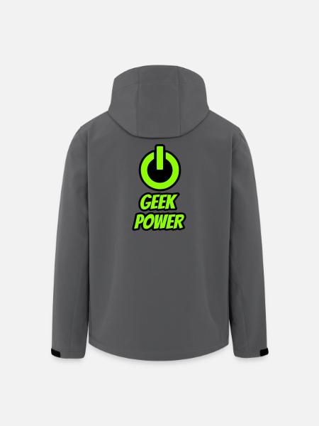 Geek power - Men’s Recycled Softshell Jacket by Stanley/Stella - anthracite