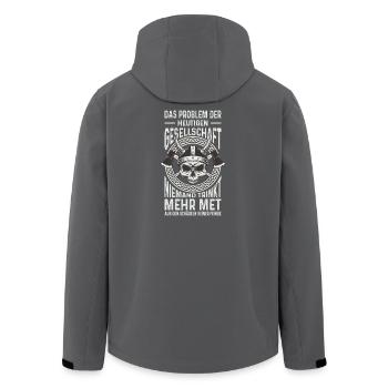 Wikinger Outfit Walhalla Nordische Mythologie - Recycelte Männer Softshell-Jacke von Stanley/Stella - Anthrazit - Hinten - AI Model Male 185 light (185cm)