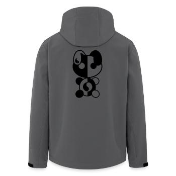 Plüsch: Yiny - Recycelte Männer Softshell-Jacke von Stanley/Stella - Anthrazit - Hinten - AI Model Male 185 light (185cm)