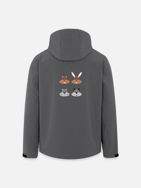 Haustiere - Recycelte Männer Softshell-Jacke von Stanley/Stella - Anthrazit