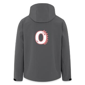 Zahl 0 - Recycelte Männer Softshell-Jacke von Stanley/Stella - Anthrazit - Hinten - AI Model Male 185 light (185cm)