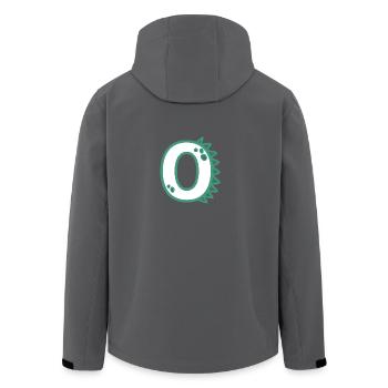 Zahl 0 - Recycelte Männer Softshell-Jacke von Stanley/Stella - Anthrazit - Hinten - AI Model Male 185 light (185cm)