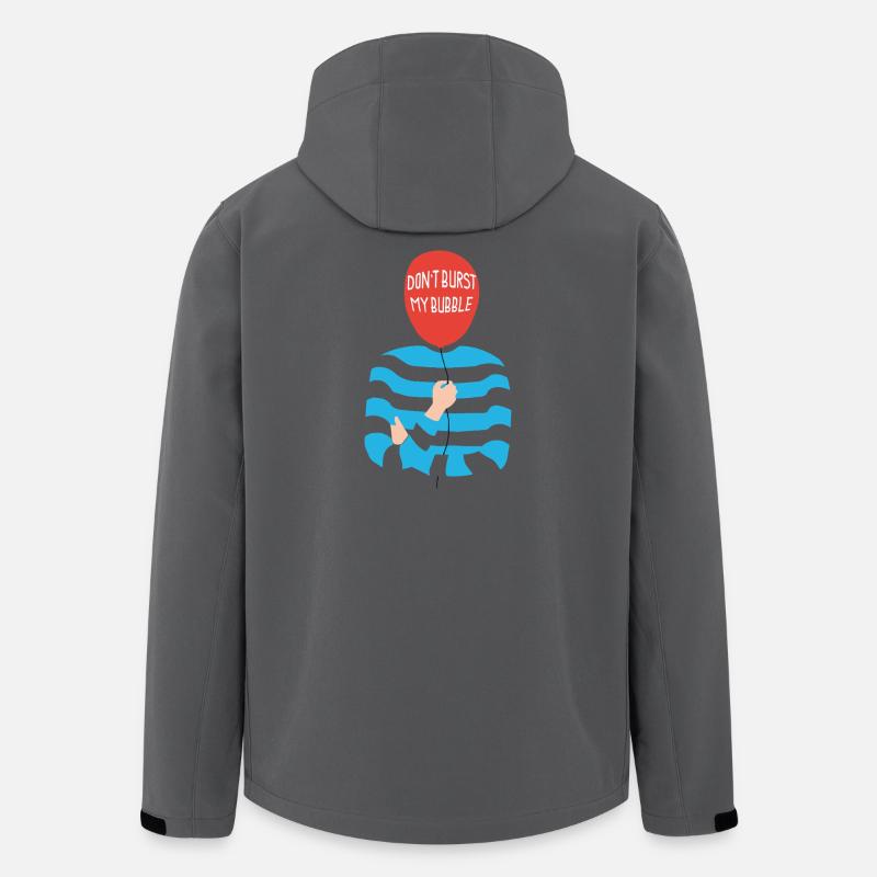 Don’t Burst My Bubble Shirt - Recycelte Männer Softshell-Jacke von Stanley/Stella - Anthrazit