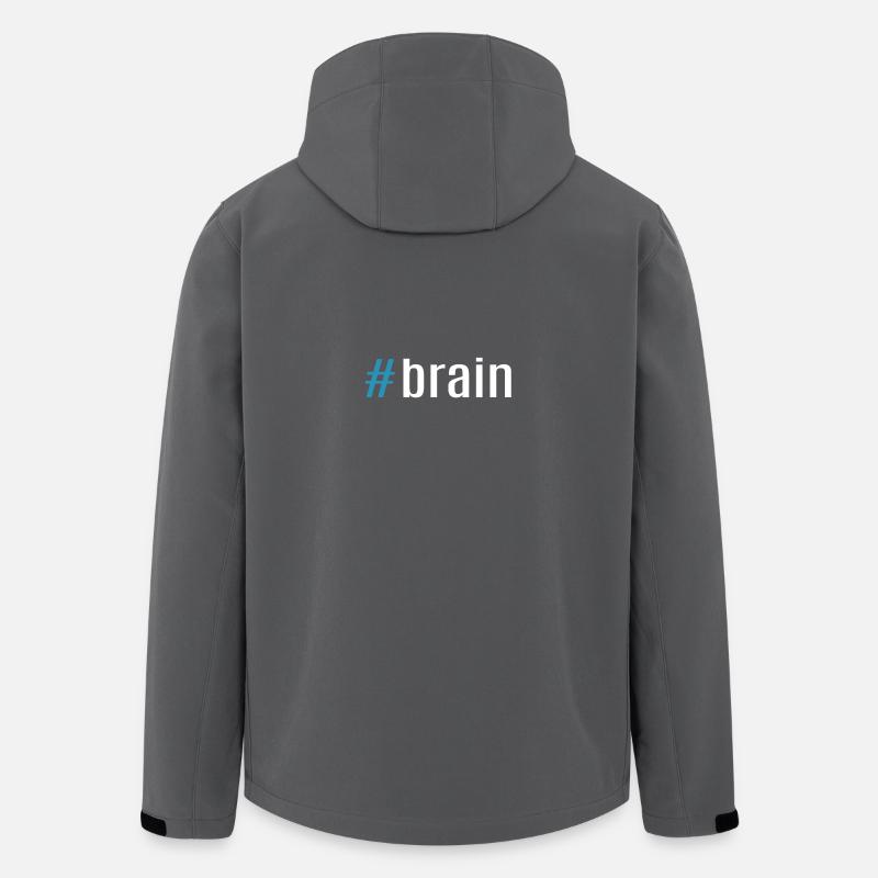 Brain - Veste softshell homme en polyester recyclé Stanley/Stella - charbon