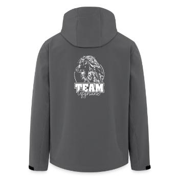 TEAM AFGHANE Windhund Windhunde Rennen - Recycelte Männer Softshell-Jacke von Stanley/Stella - Anthrazit - Hinten - AI Model Male 185 light (185cm)