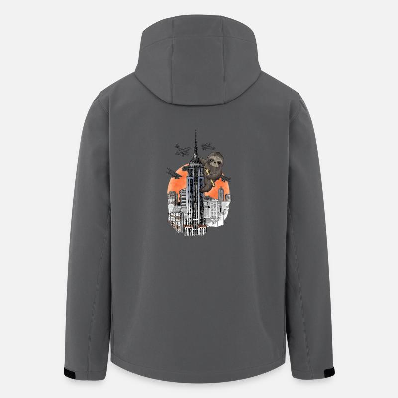 King Sloth - Men’s Recycled Softshell Jacket by Stanley/Stella - anthracite