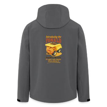 The Fonald Dump Truck - Recycelte Männer Softshell-Jacke von Stanley/Stella - Anthrazit - Hinten - AI Model Male 185 light (185cm)