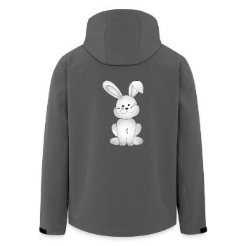 Hase - Recycelte Männer Softshell-Jacke von Stanley/Stella - Anthrazit - Hinten - AI Model Male 185 light (185cm)