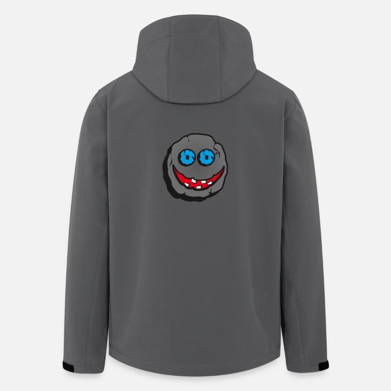 Stein Smiley - Recycelte Männer Softshell-Jacke von Stanley/Stella - Anthrazit