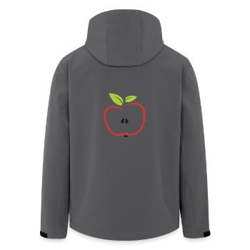 Apfel - Recycelte Männer Softshell-Jacke von Stanley/Stella - Anthrazit - Hinten - AI Model Male 185 light (185cm)