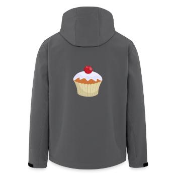 Cupcake - Recycelte Männer Softshell-Jacke von Stanley/Stella - Anthrazit - Hinten - AI Model Male 185 light (185cm)