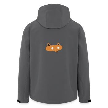Fuchs - Recycelte Männer Softshell-Jacke von Stanley/Stella - Anthrazit - Hinten - AI Model Male 185 light (185cm)