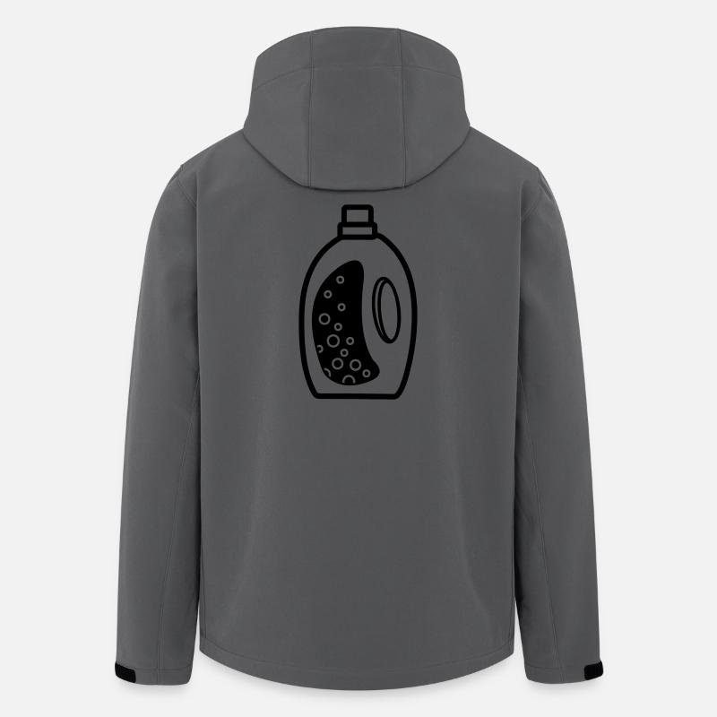 Flacon de détergent - Veste softshell homme en polyester recyclé Stanley/Stella - charbon