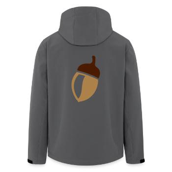 Eichel - Recycelte Männer Softshell-Jacke von Stanley/Stella - Anthrazit - Hinten - AI Model Male 185 light (185cm)