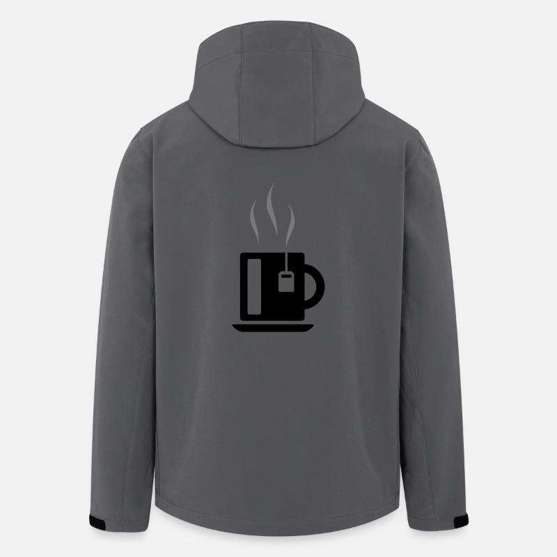 Tasse Tee mit Teebeutel - Recycelte Männer Softshell-Jacke von Stanley/Stella - Anthrazit
