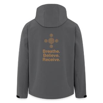 Head 89 - Recycelte Männer Softshell-Jacke von Stanley/Stella - Anthrazit - Hinten - AI Model Male 185 light (185cm)