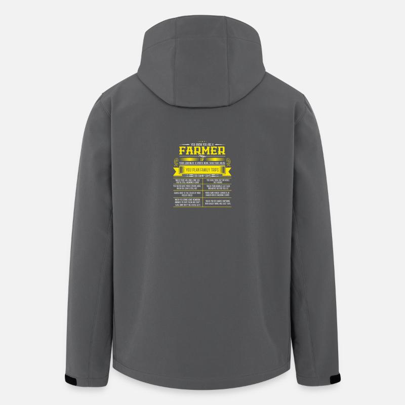 FARMER - Recycelte Männer Softshell-Jacke von Stanley/Stella - Anthrazit