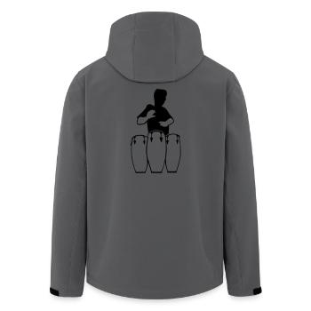 drummers, conga player - Men’s Recycled Softshell Jacket by Stanley/Stella - anthracite - Back - AI Model Male 185 light (185cm)