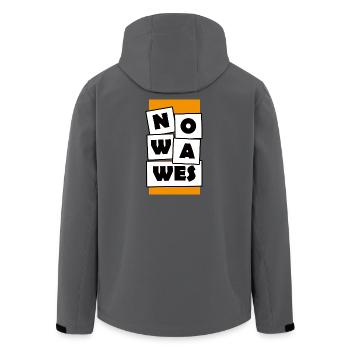 Nowawes - Men’s Recycled Softshell Jacket by Stanley/Stella - anthracite - Back - AI Model Male 185 light (185cm)