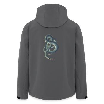 Illustration snake 3066876 2 - Recycelte Männer Softshell-Jacke von Stanley/Stella - Anthrazit - Hinten - AI Model Male 185 light (185cm)
