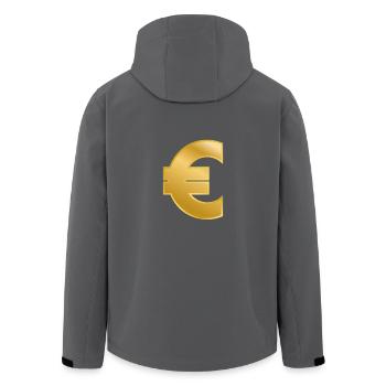 Euro - Recycelte Männer Softshell-Jacke von Stanley/Stella - Anthrazit - Hinten - AI Model Male 185 light (185cm)
