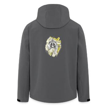 Lori in Vollgas - Recycelte Männer Softshell-Jacke von Stanley/Stella - Anthrazit - Hinten - AI Model Male 185 light (185cm)