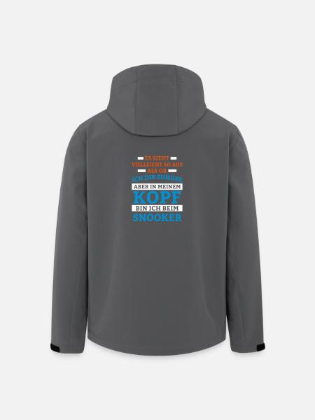 Snooker Sportart - Recycelte Männer Softshell-Jacke von Stanley/Stella - Anthrazit