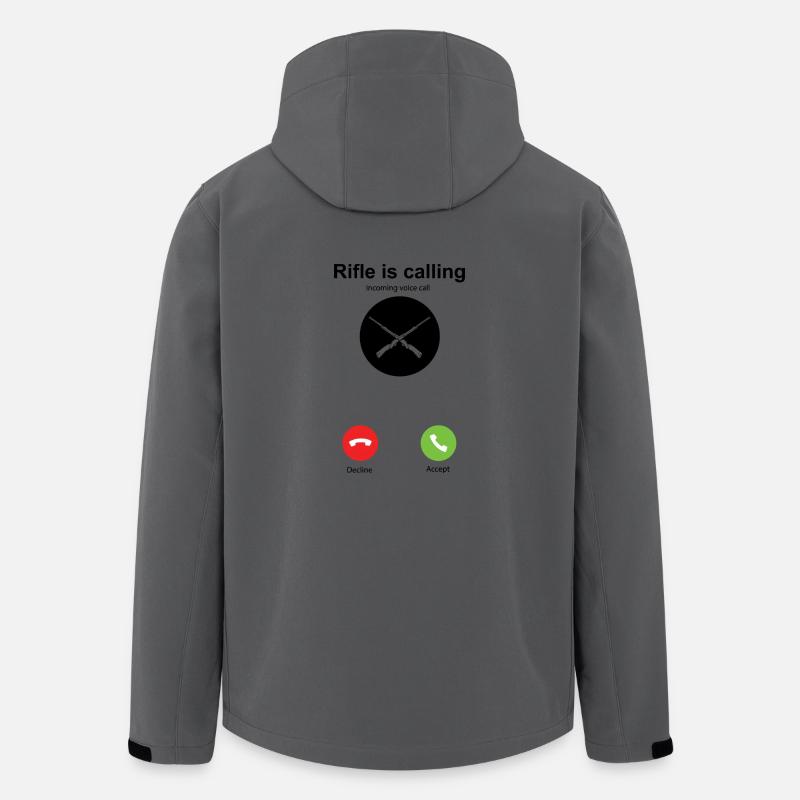 Mein Gewehr ruft mich - Recycelte Männer Softshell-Jacke von Stanley/Stella - Anthrazit