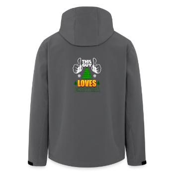 Weihnachten Guy Love Christmas Xmas Geschenk - Recycelte Männer Softshell-Jacke von Stanley/Stella - Anthrazit - Hinten - AI Model Male 185 light (185cm)